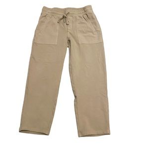 T by TALBOTS Women’s Tan Sweatpants Cuffed Ankle Size S